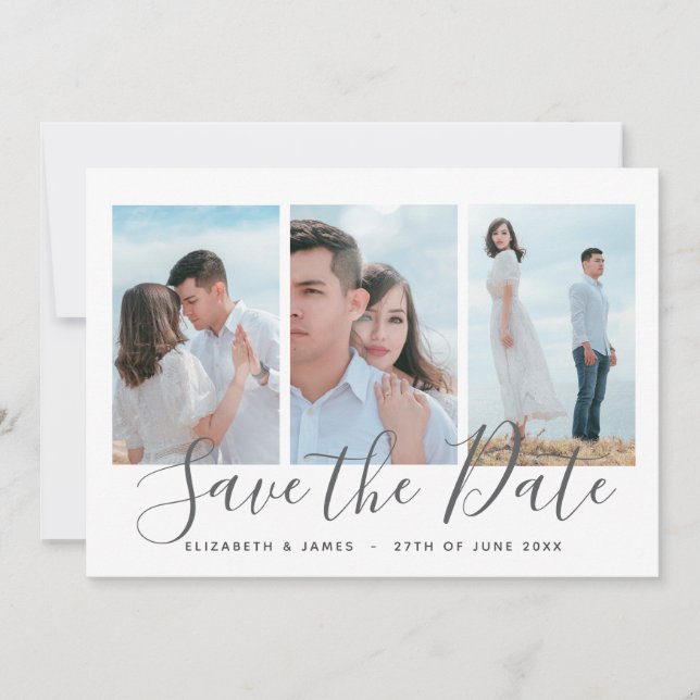 Bohemian Save The Date Beach Wedding Invitation (Front)
