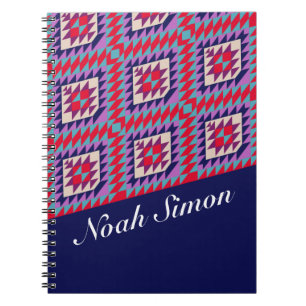 Bohemian seamless mosaic Colourful pattern Notebook