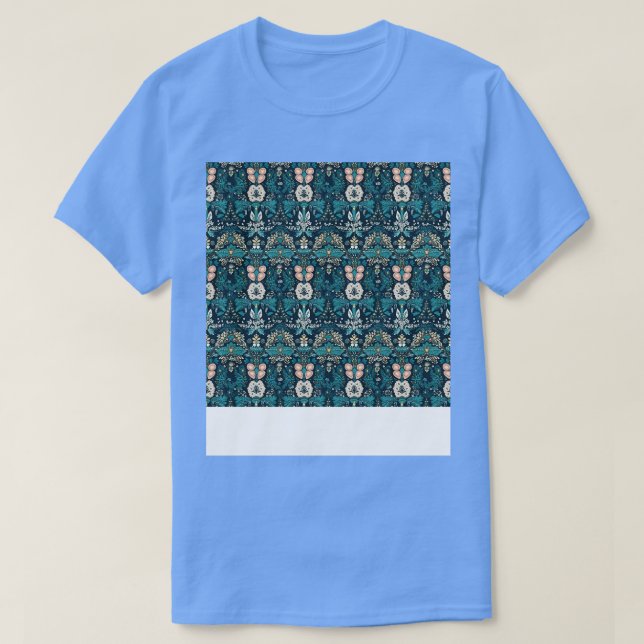 Bohemian Seamless Pattern Boho Hippie Gypsy Flower T-Shirt (Design Front)