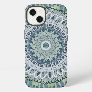 Bohemian Shabby Chic Mandala Dot Art Design iPhone 13 Case