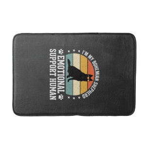 Bohemian Shepherd Emotional Support Human Dog Bath Mat