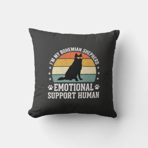 Bohemian Shepherd Emotional Support Human Dog Cushion