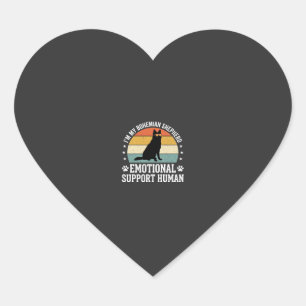 Bohemian Shepherd Emotional Support Human Dog Heart Sticker