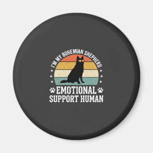 Bohemian Shepherd Emotional Support Human Dog Magnet