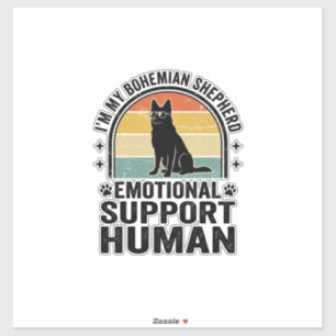 Bohemian Shepherd Emotional Support Human Vintage 