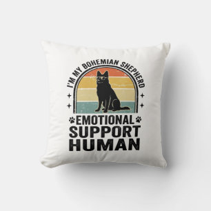 Bohemian Shepherd Emotional Support Human Vintage Cushion