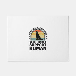 Bohemian Shepherd Emotional Support Human Vintage Doormat