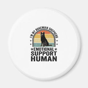 Bohemian Shepherd Emotional Support Human Vintage  Magnet