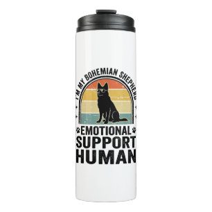 Bohemian Shepherd Emotional Support Human Vintage Thermal Tumbler