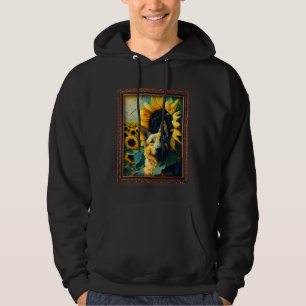 Bohemian Shepherd Painting Sunflower Flower Mom Wo Hoodie