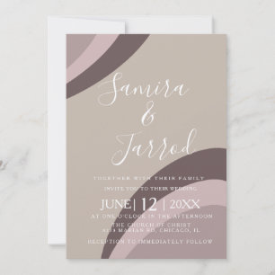 Bohemian Simple Natural Arch Wedding Invitation