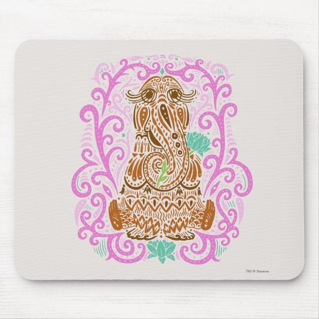 Bohemian Snuffleupagus Mouse Mat (Front)
