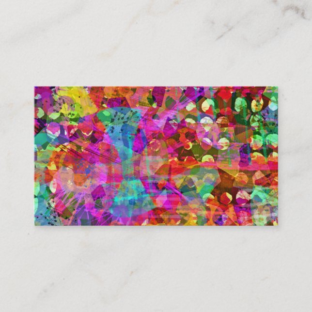 Bohemian Spirit Abstract Business Card (Front)