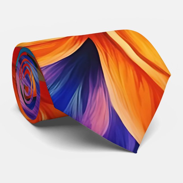 Bohemian Spirit Mandala Neck Tie (Rolled)