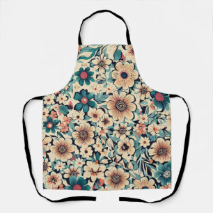 Bohemian Spring Flower  Apron