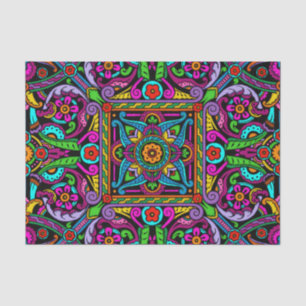 Bohemian Stained Glass Style Tissue Paper