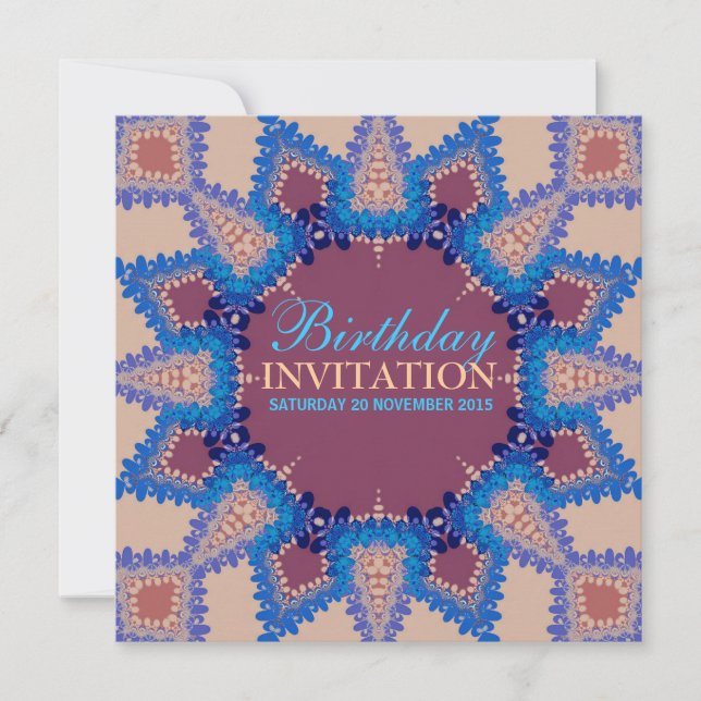 Bohemian Star Birthday / Special Invitation (Front)