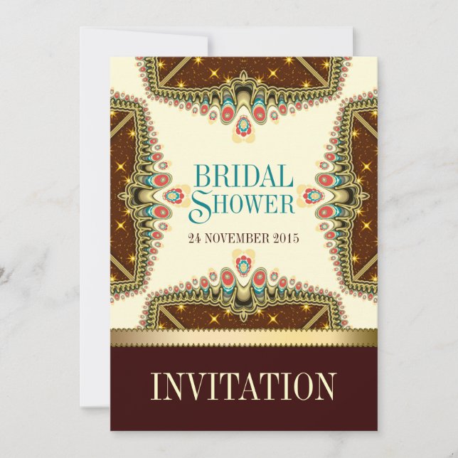 Bohemian Stars Bridal Shower Invitation (Front)