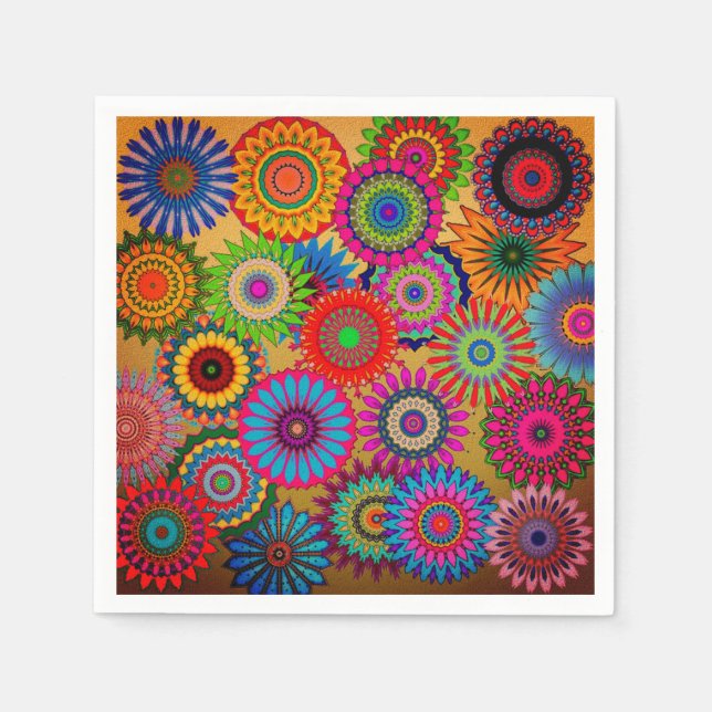 Bohemian Style Paper Napkins (Front)