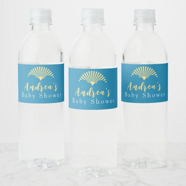 Bohemian Sun Baby Shower Water Bottle Label (Bottles)