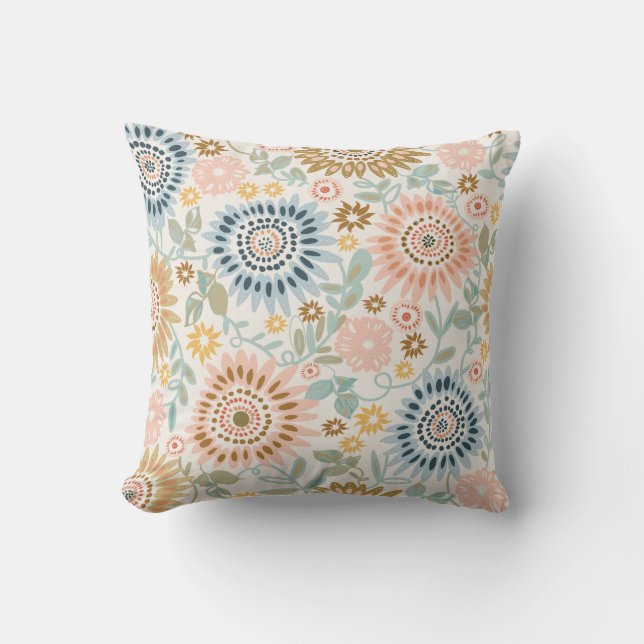 Bohemian Sunflowers  Cushion (Front)