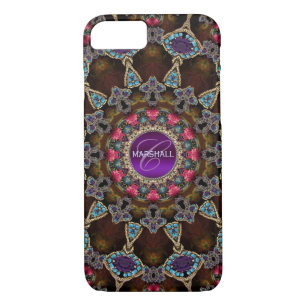 Bohemian Tapestry Art Monogram iPhone 8/7 Case