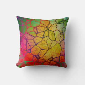 Bohemian Tie-Dye Style Throw Pillow