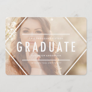 Bohemian Triangle   Photo Graduation Announcement