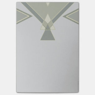 Bohemian Tribal Geometric Grey Custom Post-it Notes