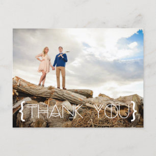 Bohemian Tribal Thank You Photo Postcard
