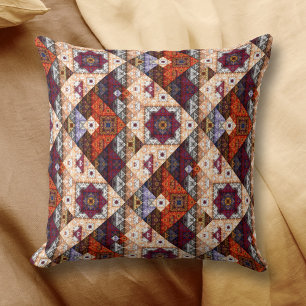 Bohemian Tribal Vintage Pattern Pillow