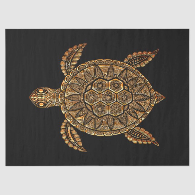 Bohemian Turtle Tissue Paper (Front)