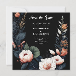 Bohemian Typography Unique Wedding Save The Date