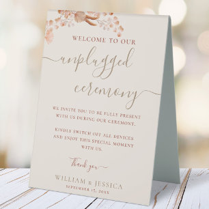 Bohemian Unplugged Ceremony Wedding