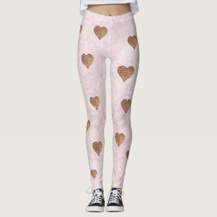 Bohemian Valentine Whimsey 3D Leggings