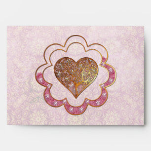 Bohemian Valentine Whimsey 3D WEDDING VALENTINES Envelope