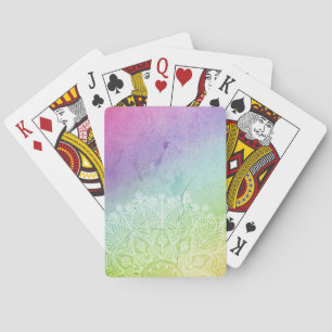 Bohemian Watercolor Playing Cards