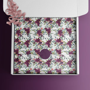 Bohemian Watercolor Small Floral Pattern Tissue Paper