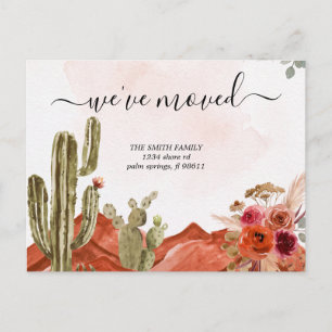 Bohemian We Moved New Address Moving Announcement Postcard