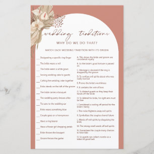 Bohemian wedding traditions bridal shower game