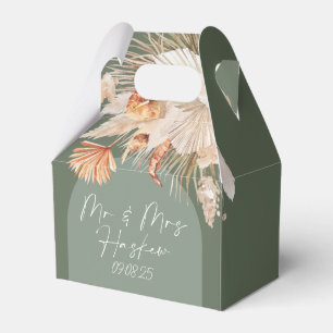 Bohenian boho rust sage green wedding Haskew Favour Box