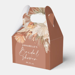Bohenian boho rust terracotta bridal shower favour box