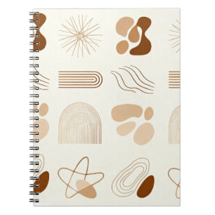 Boho Abstract Aesthetic Journa Notebook