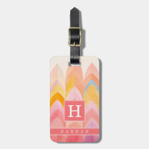 Boho Abstract Art Luggage Tag