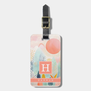 Boho Abstract Art Luggage Tag
