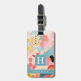 Boho Abstract Art Luggage Tag