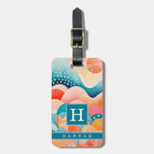 Boho Abstract Art Luggage Tag
