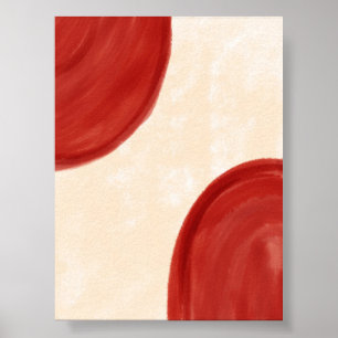 Boho Abstract Circle Print Minimalist Art Print