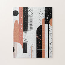boho abstract circles and shapes
