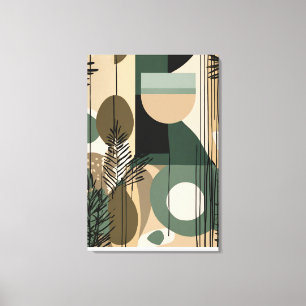 Boho abstract design - Stretched Canvas Print